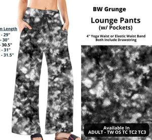 Gray Tie Dye Grunge Lounge Pant