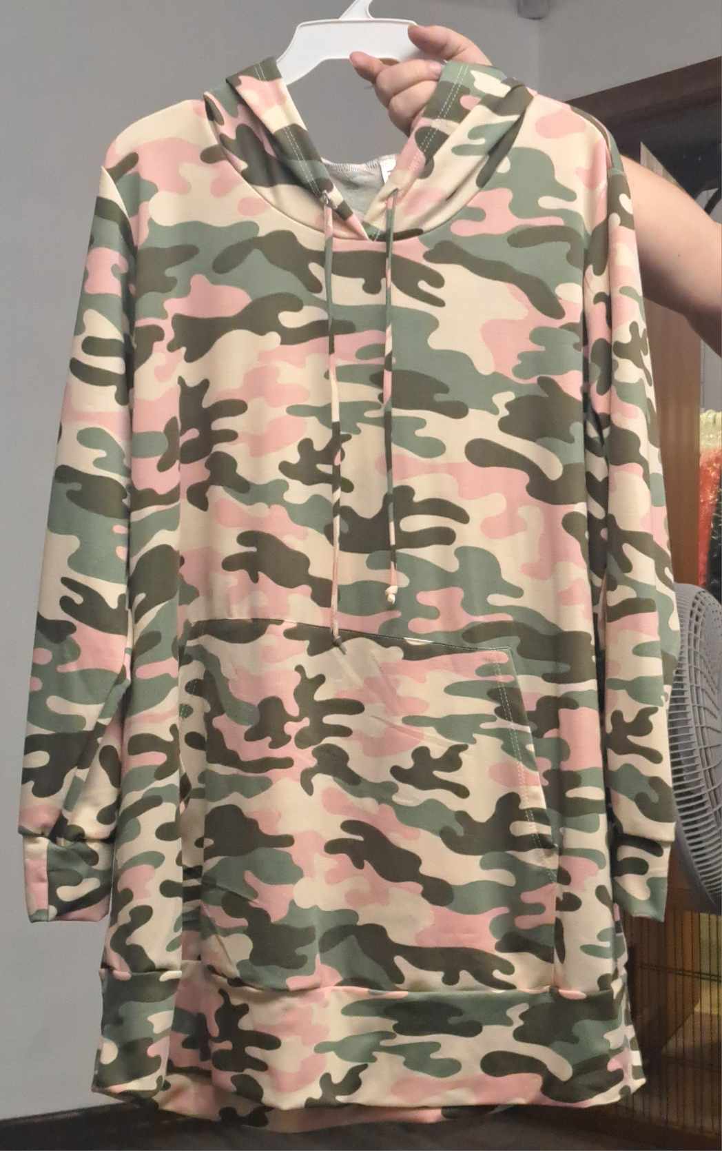 PSFU Pink Green Camo Hoodie Hoodies Hoody