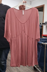 Pink Underbust Lining Shirt Top