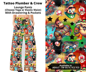 Tatted Mario Bowser Donkey Lounge Pant Pants w Pockets