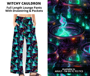 Witchy Cauldron Halloween Witch Lounge Pant Pants w Pockets