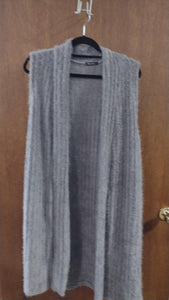 Gray Fuzzy Vest