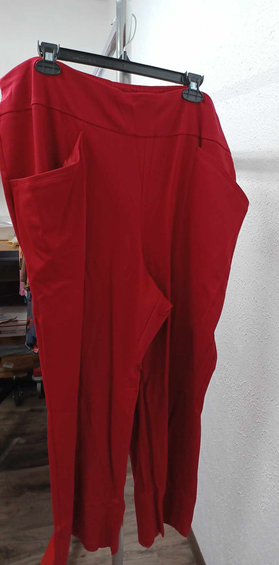 Red Pant Pants with Pockets