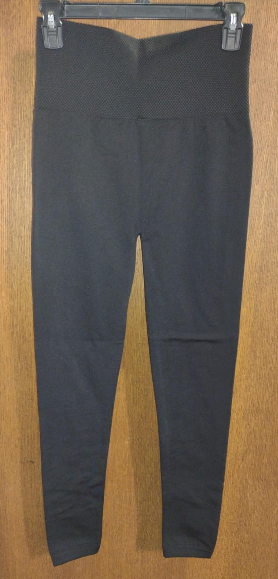 Super Slimming Solid Black Fleece Lined Legging Leggings