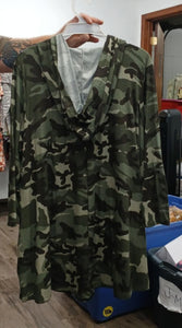 PSFU Camo Ribbed Stretchy Hoodie
