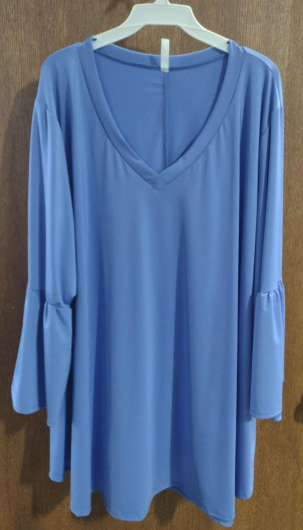Solid Blue Shirt Top