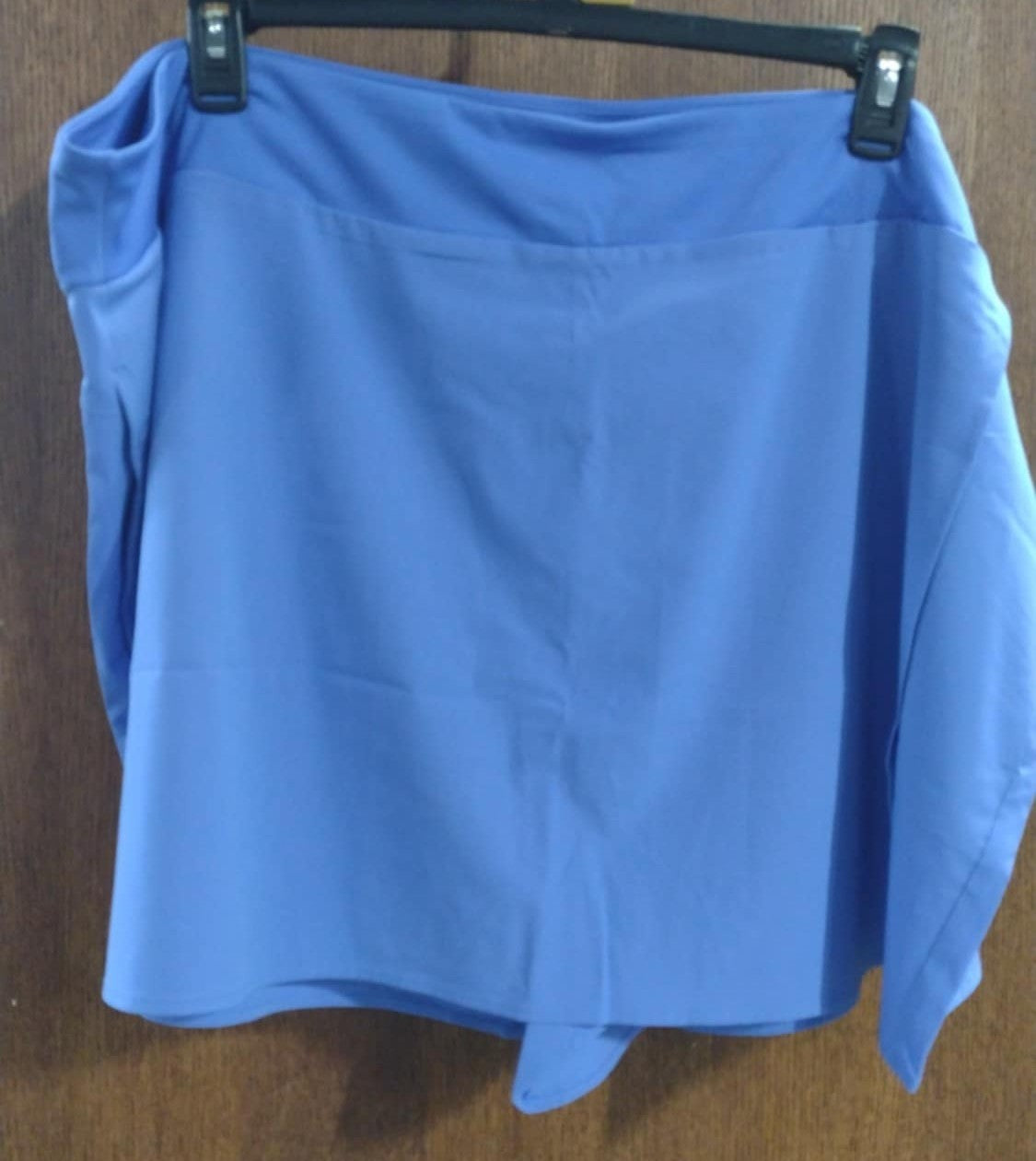Solid Blue Color Skort