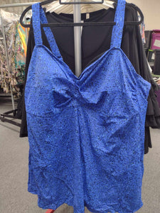 Blue Speckle Grace Swimdress Swimsuit Bathing Suit