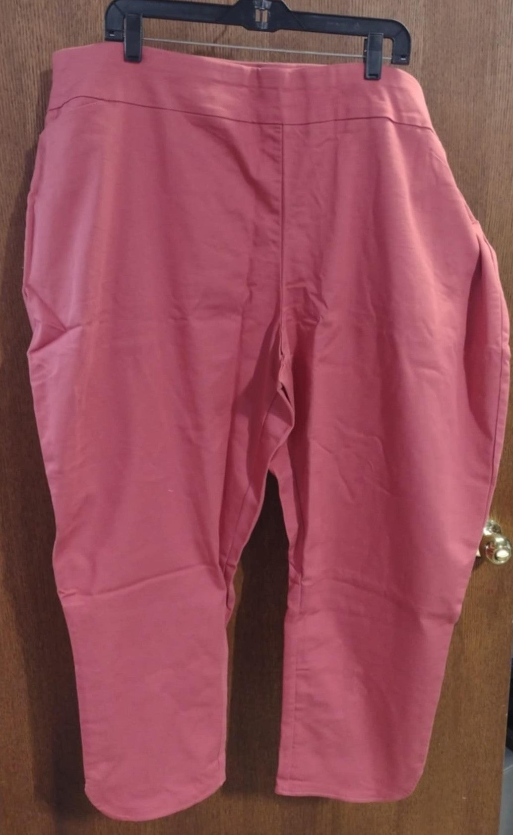 Pink Red Salmon Color Ankle Pant Pants