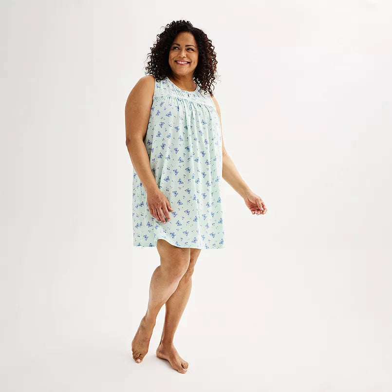 Light Mint Butterfly Nightgown