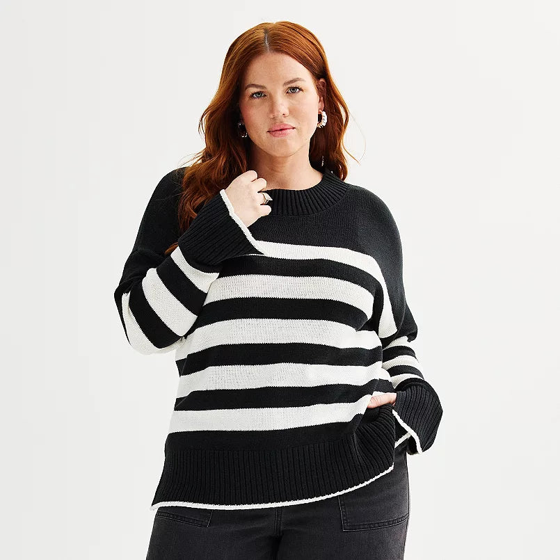Black & White Stripe Sweater