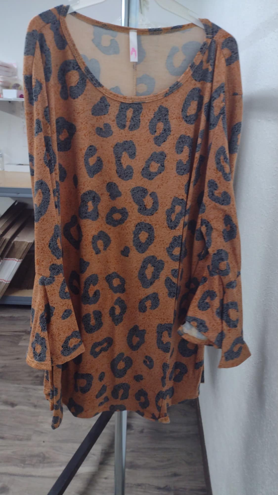 Pumpkin Leopard Spice Shirt Top