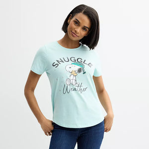 Snoopy Woodstock Snuggle Weather Shirt Top