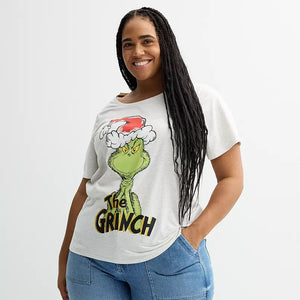 The Grinch Christmas Santa Hat Shirt Top