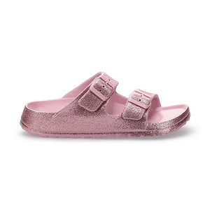 Pink Sparkle Adjustable Slide Sandal Sandals