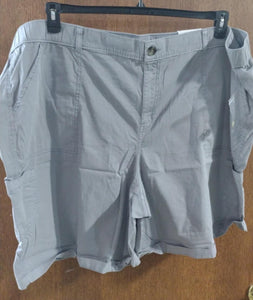 Gray Short Shorts w Pockets