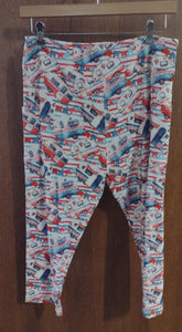 Red White Blue RV Camper Capri Capris