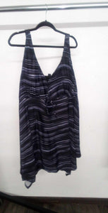 Black Everly Lines Swimsuit Swim Bathing Suit