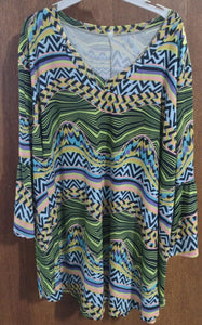 Green Purple Pink Awesome Shirt Top