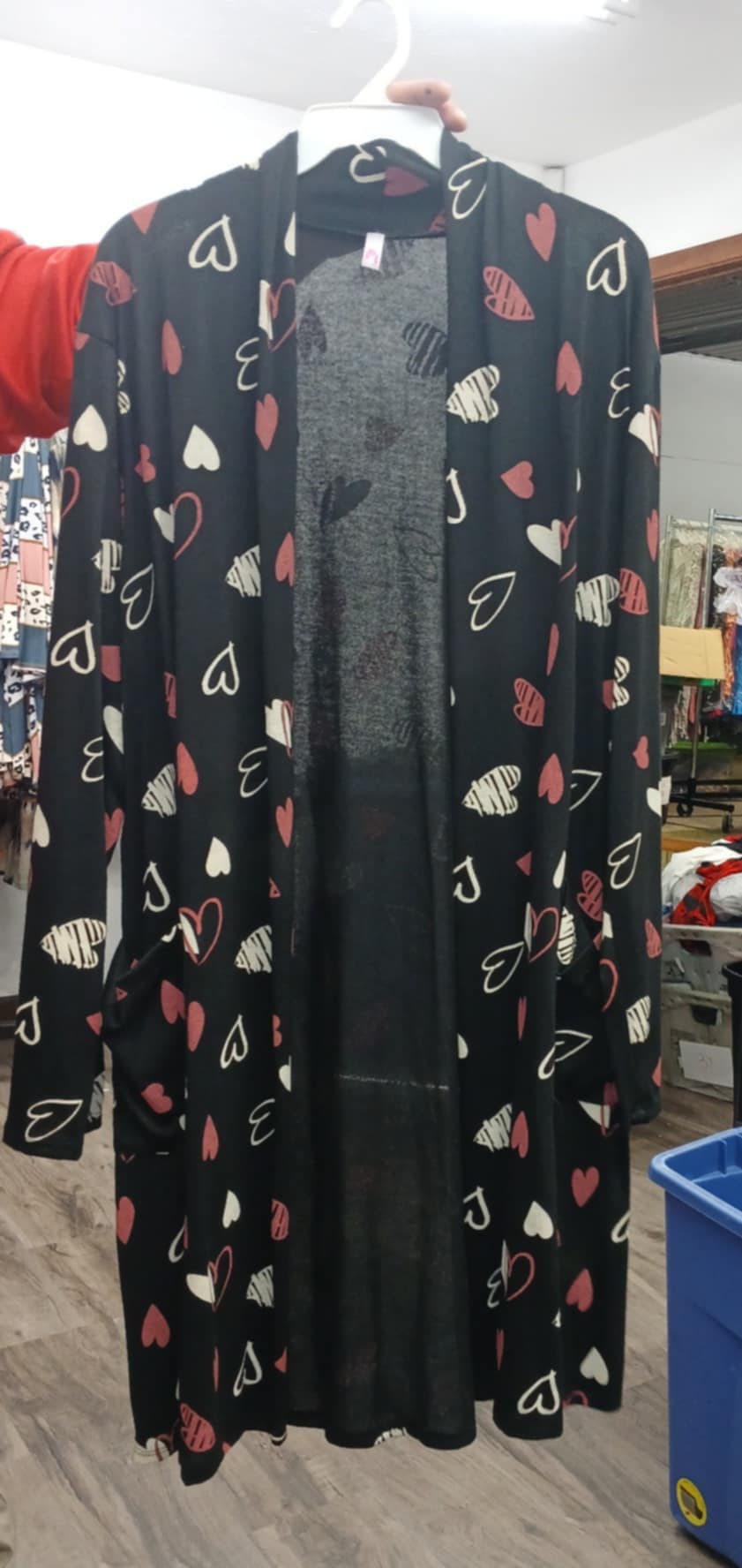 Black Heart Cardigan Perfect For Valentine's Day
