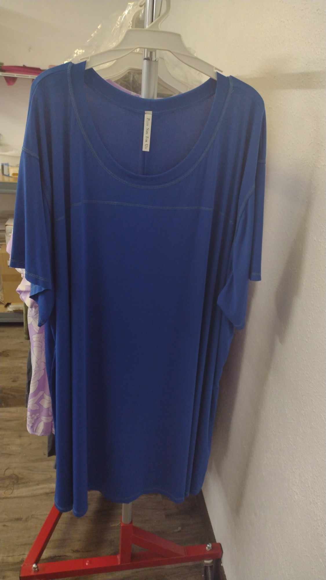 PSFU Blue Tunic Length Shirt Top Athletic Fabric