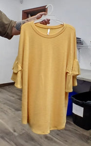 All Golden Yellow Shirt Top