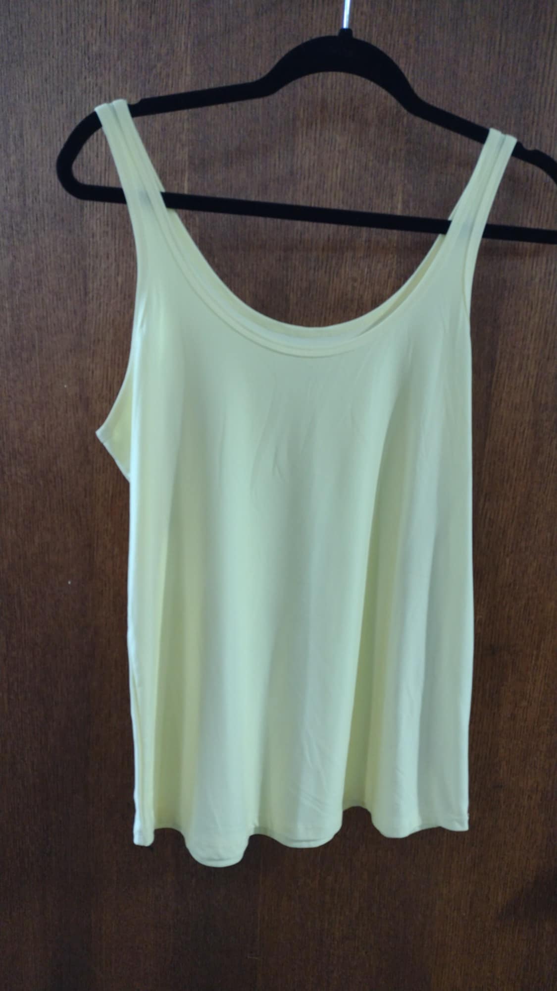 Light Yellow Stretchy Tank Top
