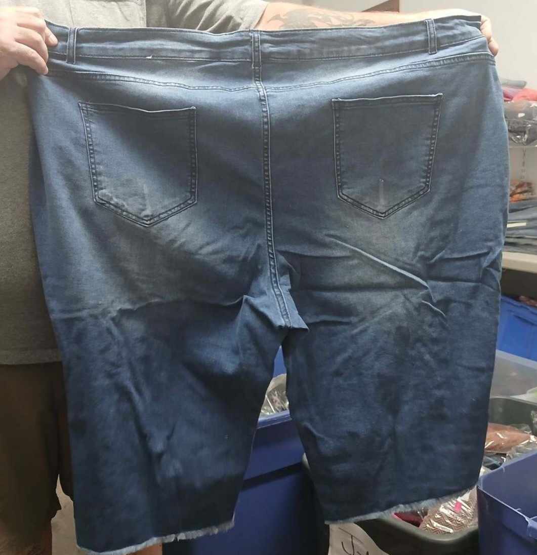 Real Denim Distressed Bermuda Shorts