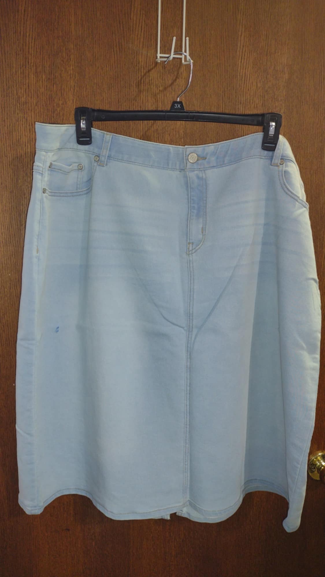 Denim Jean Stretchy Skirt