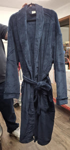 Navy Blue Mens Bath House Robe