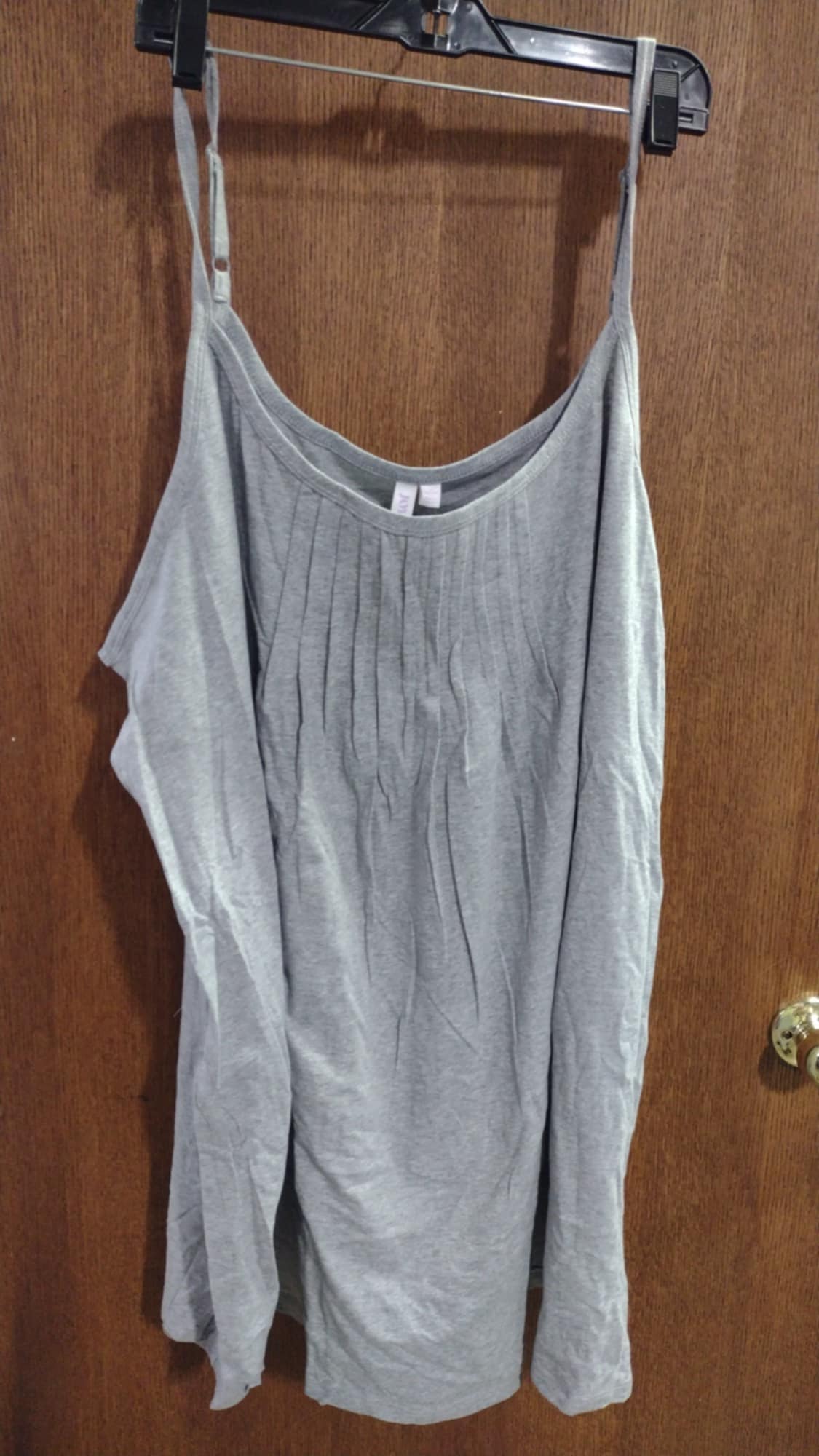 Gray Pleated Chemise Nightgown