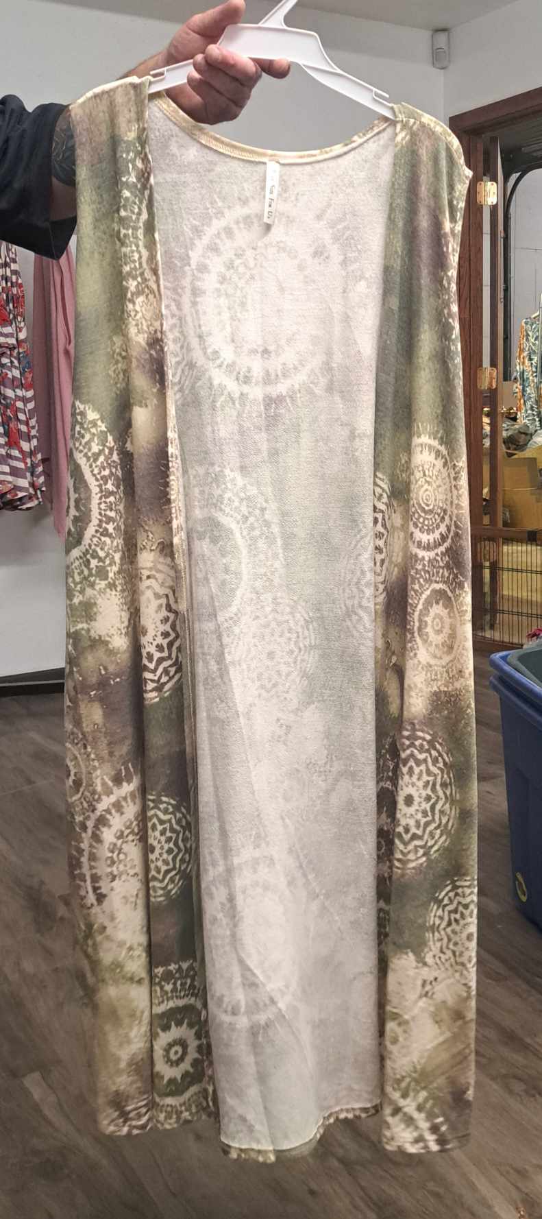 PSFU Green Purple Earthtone Design Print Vest