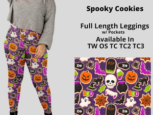 Spooky Cookies Halloween Full Length Legging