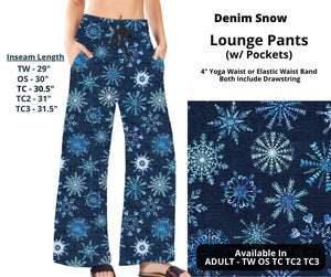 Faux Denim Snow Full Length Lounge Pants