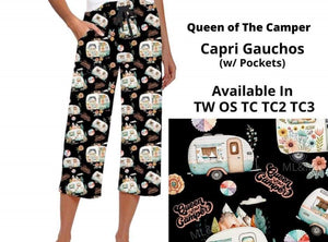 Queen of the Camper Capri Gauchos
