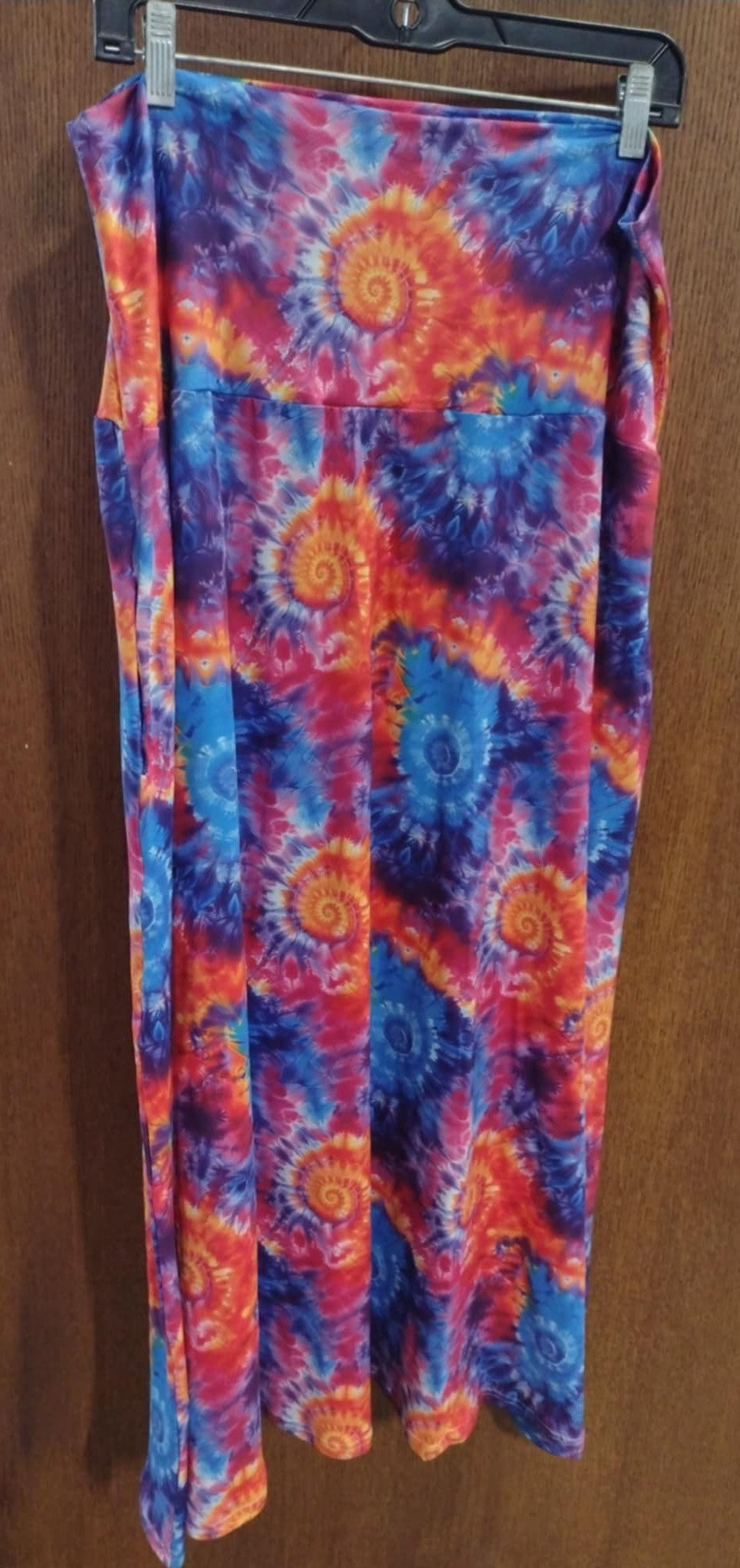 Tie Dye Full Length Maxi Skirt