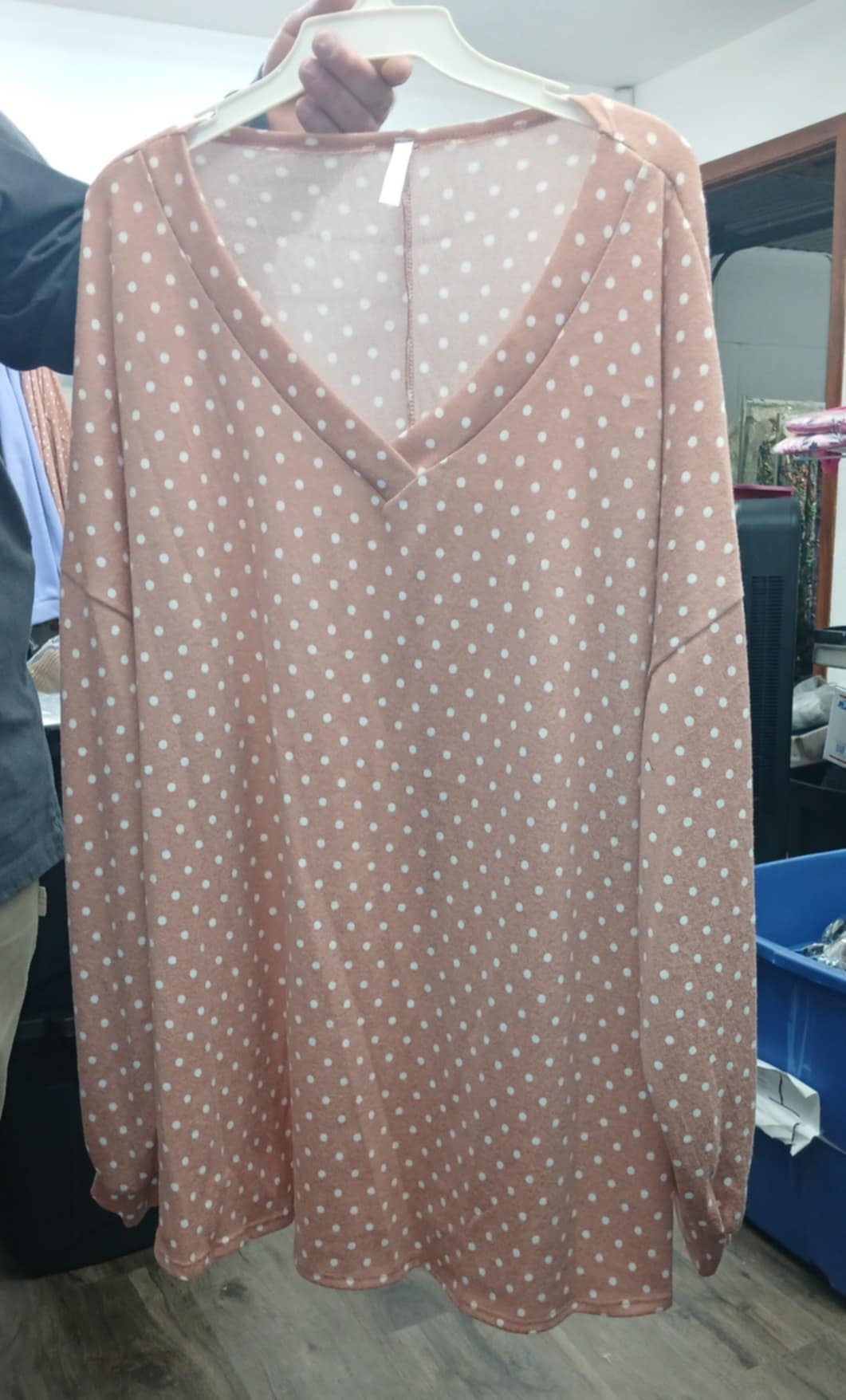 Dusty Pink Sweater Weight Shirt Top