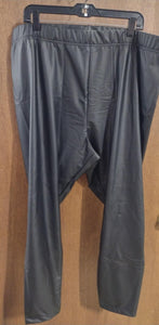 Black Faux Leather Pant Pants