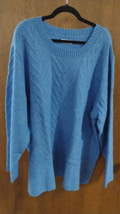 Beautiful Blue Sweater w Design