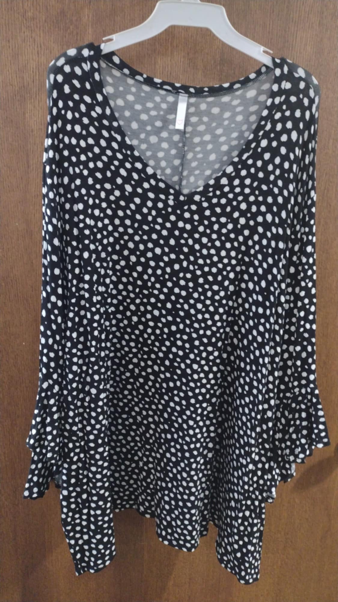 Black & White Dot Spot Shirt Top