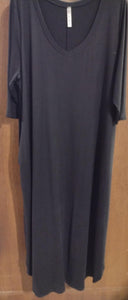 PSFU Solid Black Maxi Dress w Pockets