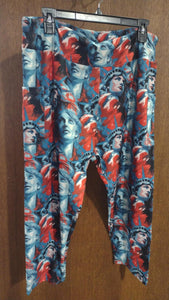 Lady Liberty Holiday Capri Capris W Pockets