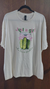 Just A Girl Who Loves Pickles Shirt Top