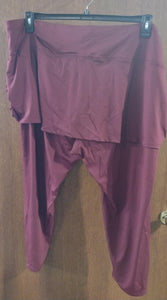 Burgundy Skirted Legging Skort