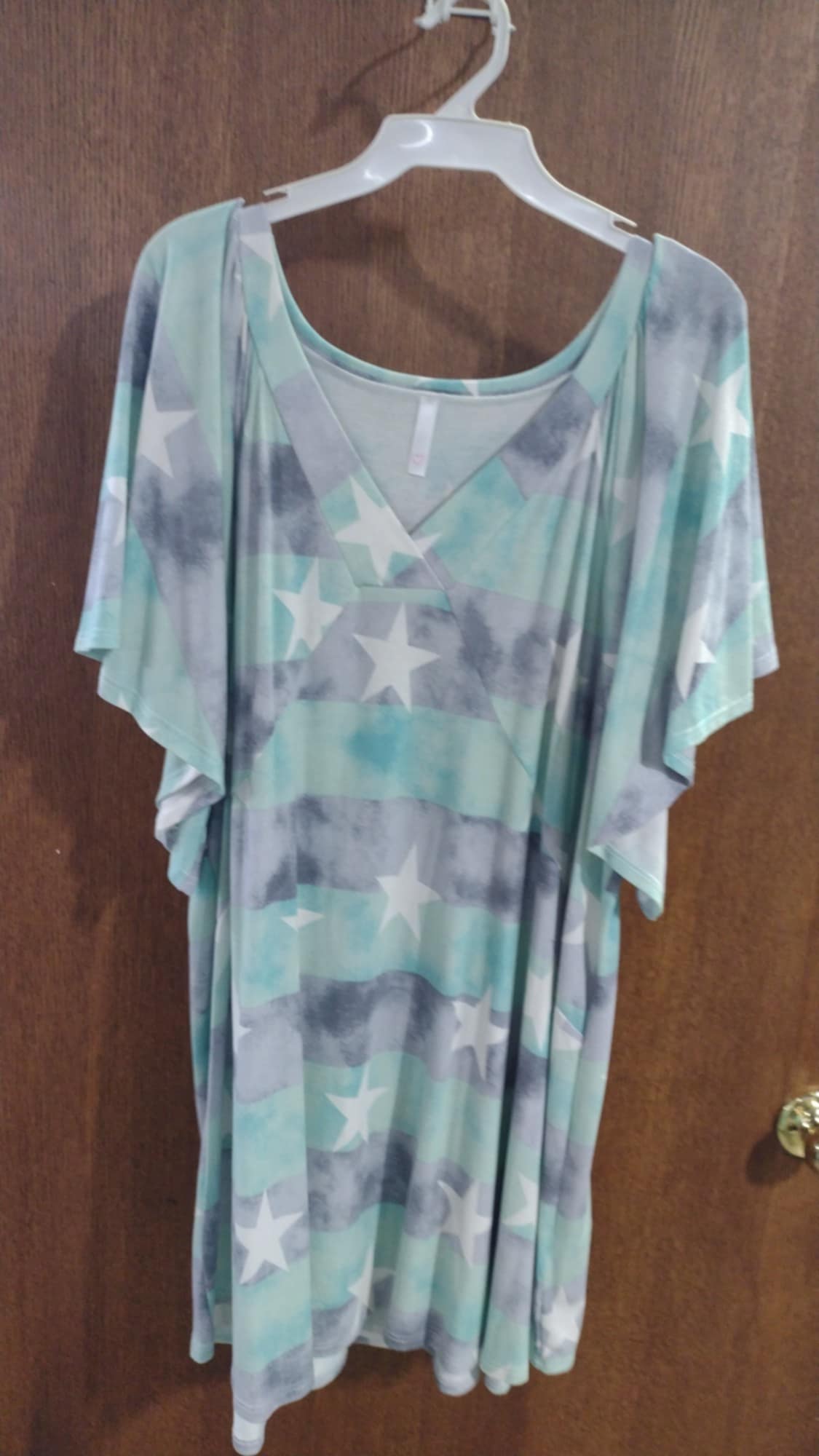 Beautiful Star Shirt Top w Extra Wide Sleeves