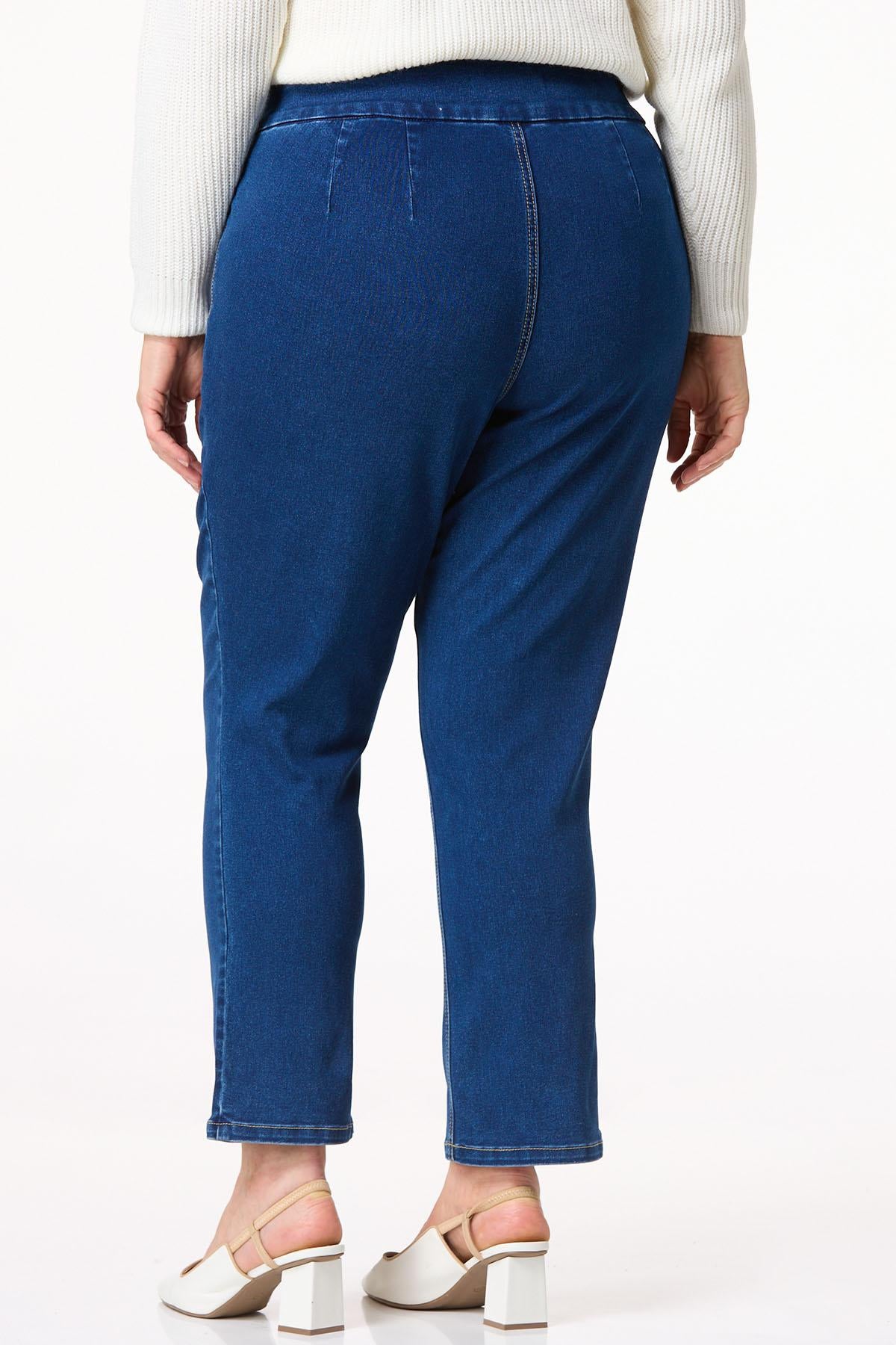 Elastic Waist Pull on Jean Jeans Petite Length