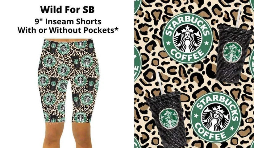 Starbucks Wild for SB Leopard Bermuda Shorts