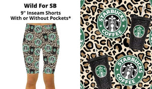 Starbucks Wild for SB Leopard Bermuda Shorts