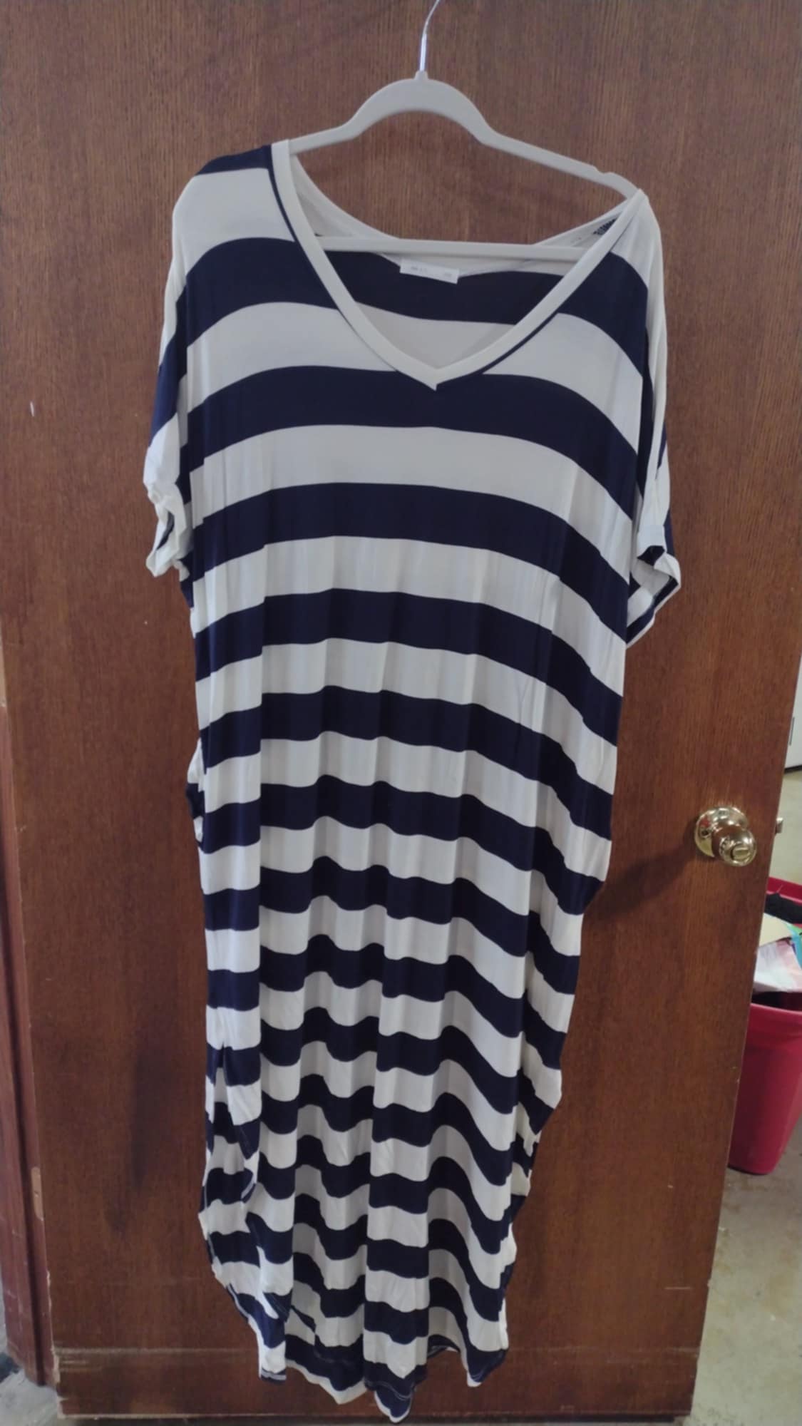 Navy Stripe Maxi Dress