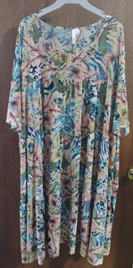Beautiful Tropical Tiered Dress
